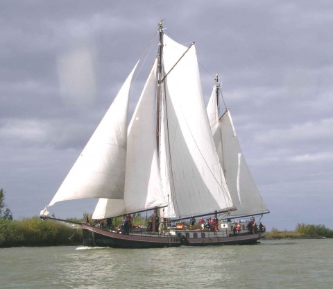 tweemastklipper Onrust • Enkhuizen • Hollandse plassen, IJsselmeer, Markermeer, Waddenzee, Friese Meren