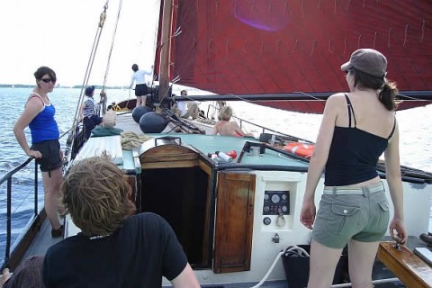 Schip 990038 � paviljoentjalk Leiden � Zeiltjalk Vrouwe Fortuna