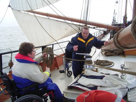 rolstoeltoegankelijke 2-mast klipper Lutgerdina • Enkhuizen • Friese Meren, IJsselmeer, Waddenzee